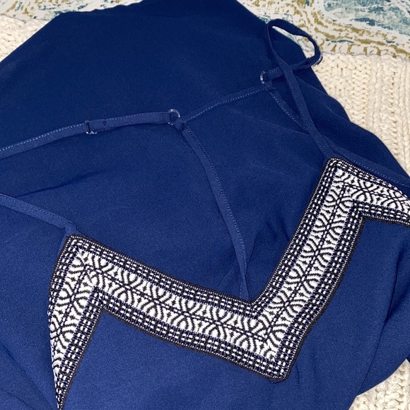 Blue boho top size large - Picture 4 of 4